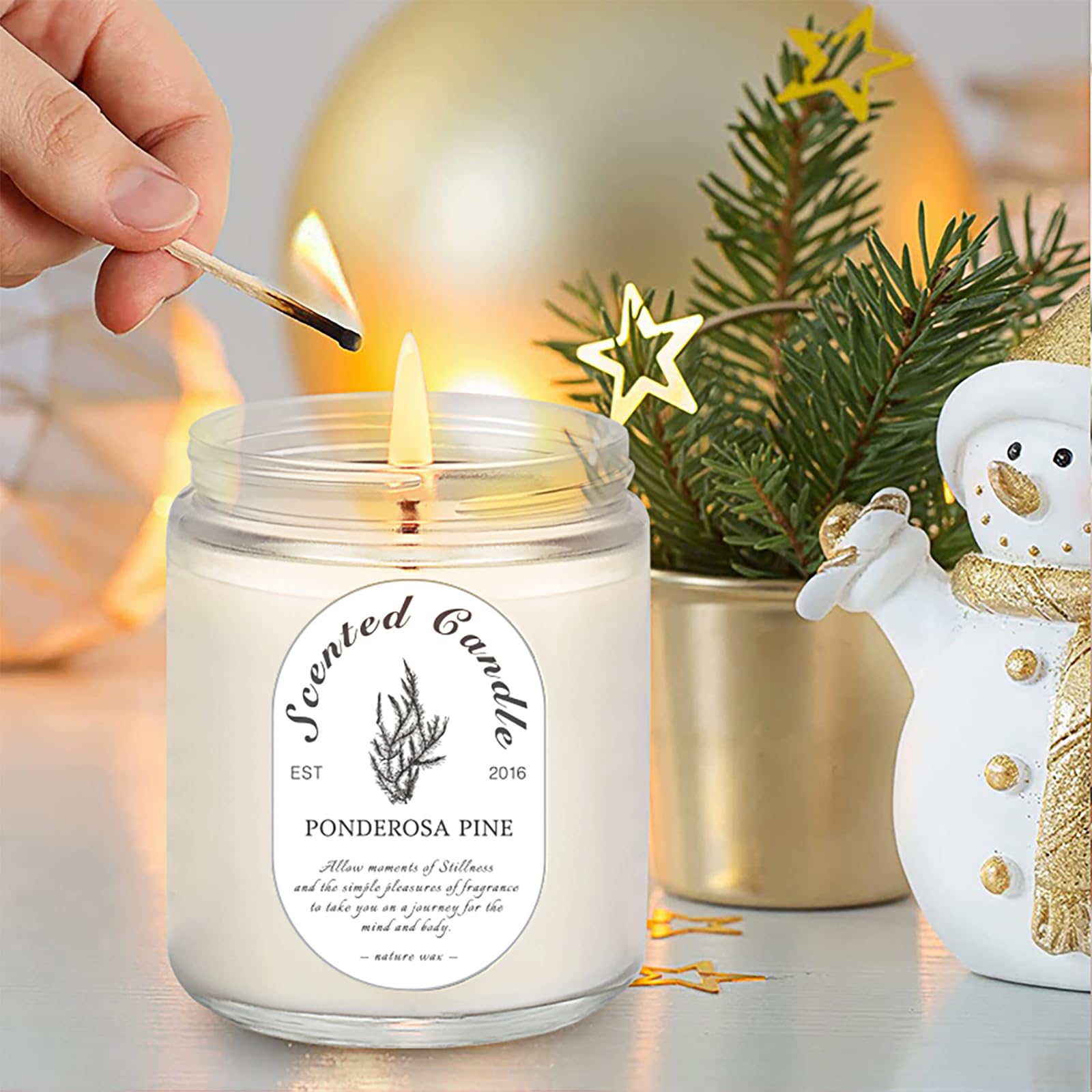 4 Pack Candles for Home Scented, Lavender Candle, Aromatherapy Jar Candles, 28 oz 200 Hour Long Lasting Candles, Scented Candles